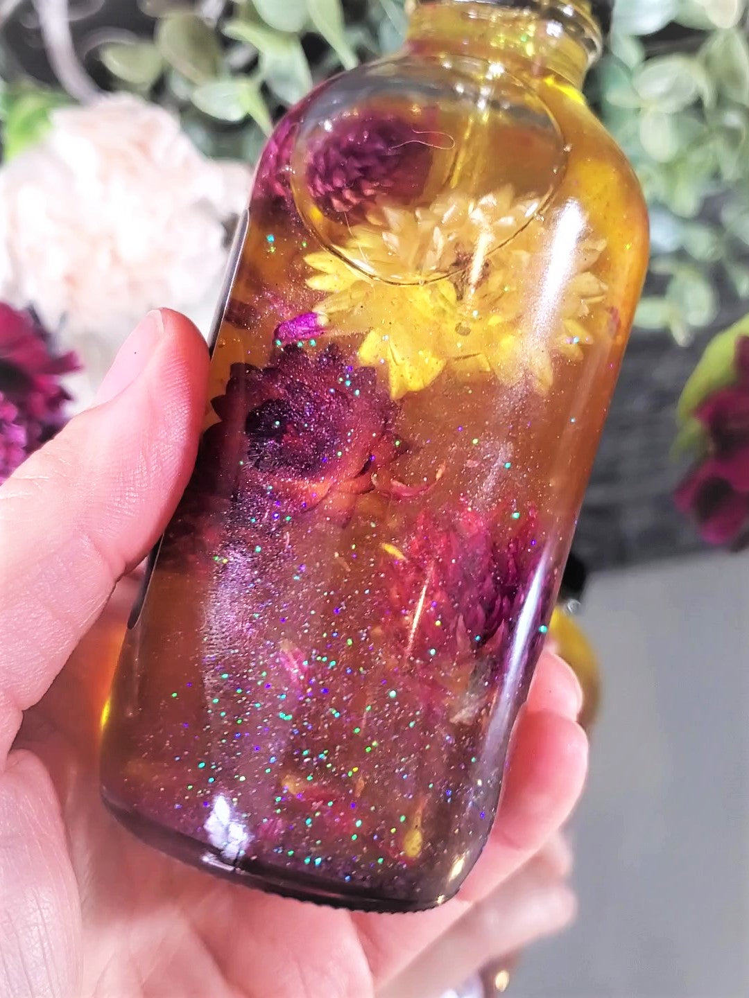 Sortilège! Huile précieuse pour le corps avec améthystes