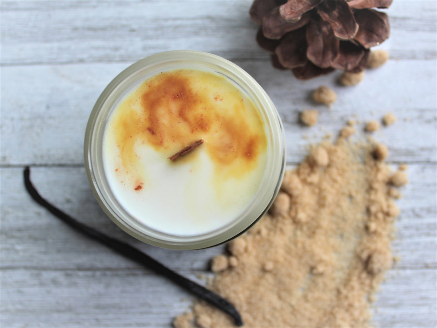 Gourmande, Bougie à la crème brûlée à l'érable.