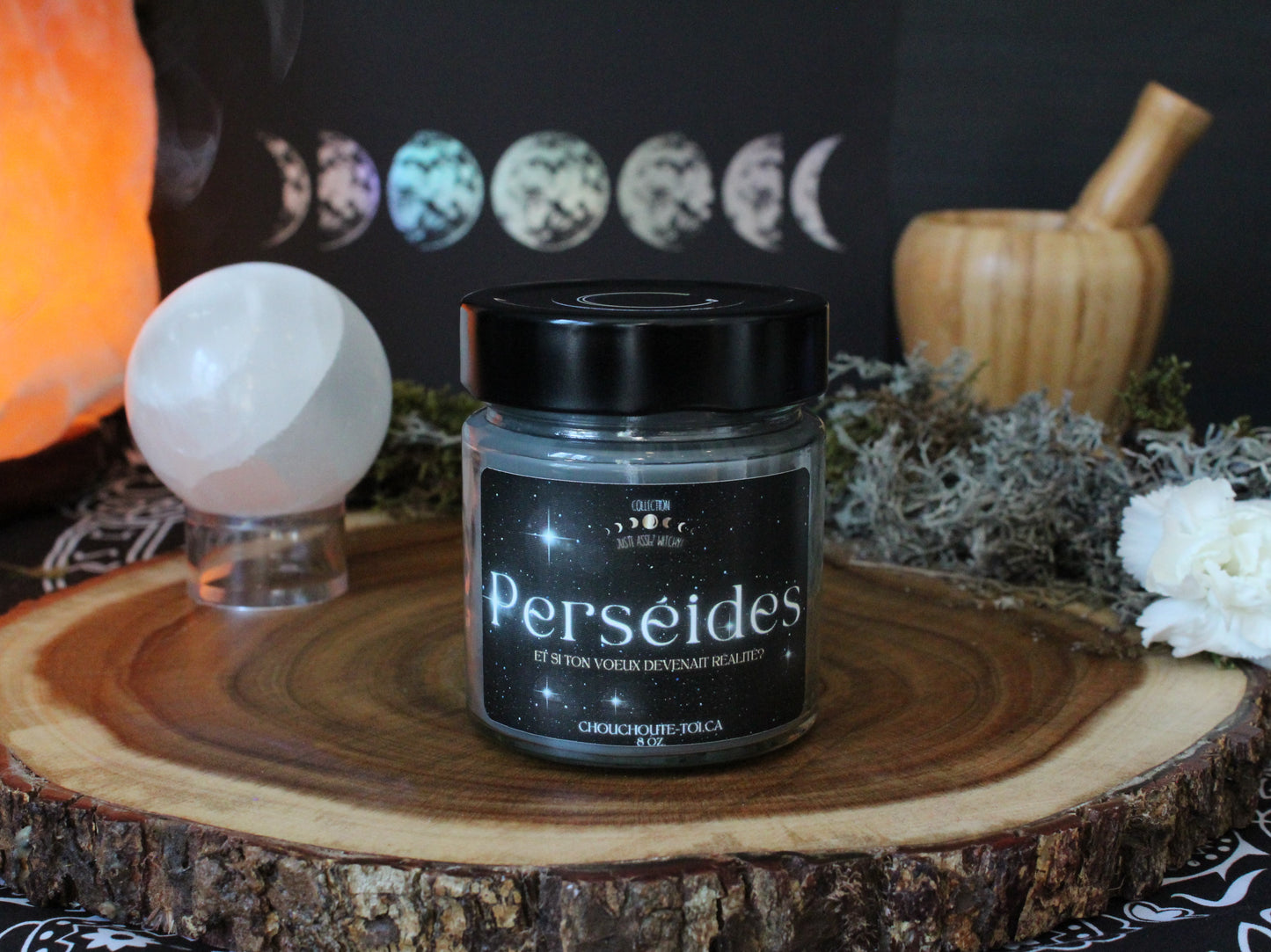 Perséides, bougie de soja porte bonheur!