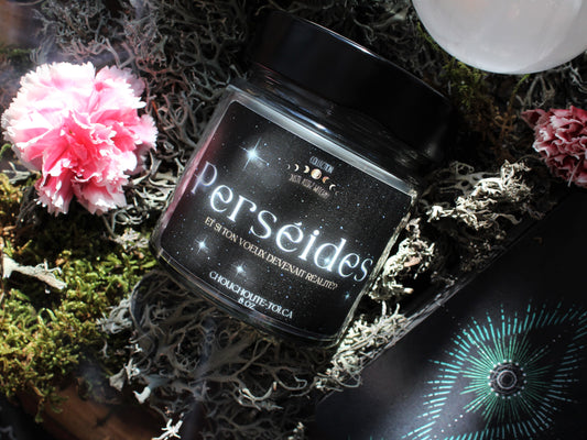 Perséides, bougie de soja porte bonheur!